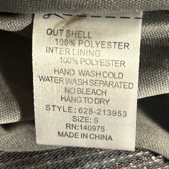 Verte SZ S  Blue Gray Grecian Halter Cut Sequin Maxi old glamour party prom - Picture 12 of 13